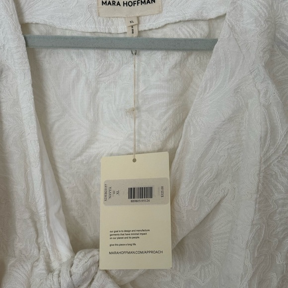 MARA HOFFMAN NAVYA IN IVORY XL - Picture 3 of 8